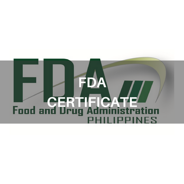 FDA CERTIFICATE