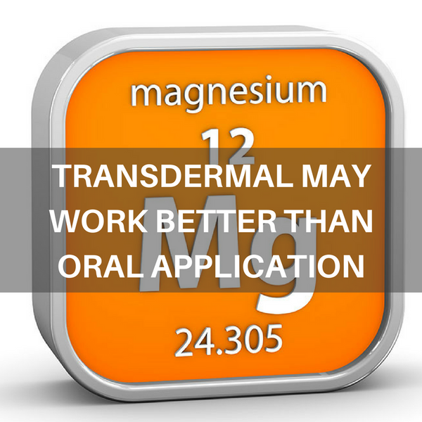TRANSDERMAL MAY WORK BETTER THAN ORAL APPLICATION